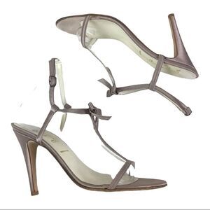 Lavorazione Artigiana Something Blue Wedding Pale Lavender Strappy Stilettos